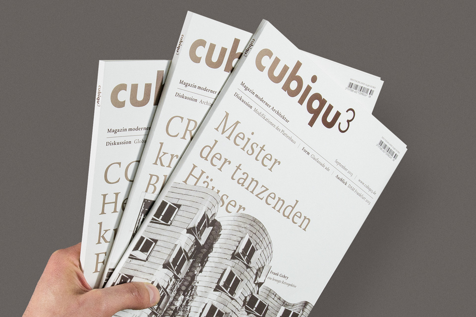 cubiqu3 | Architektur Magazin, Semesterprojekt Typografie Muthesius Kunsthochschule Kiel