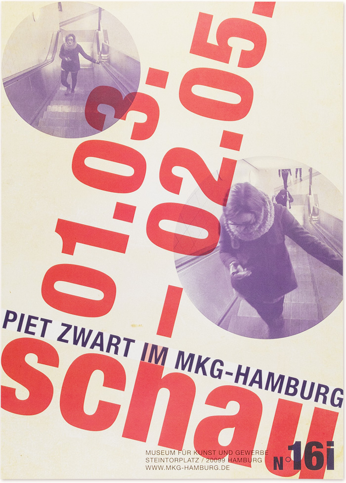 Gestalterportrait Piet Zwart | Semesterprojekt Kommunikationsdesign, Muthesius, fiktives Ausstellungskonzept für MKG Hamburg, interaktives Plakat, Interface